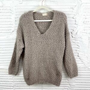 Altar'd State Tan Lovely Lash Sweater Size S/M